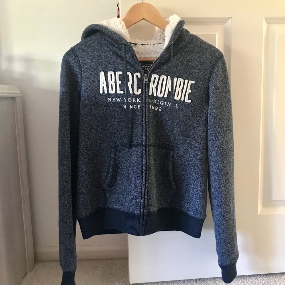 A&F Sherpa signature hoodie